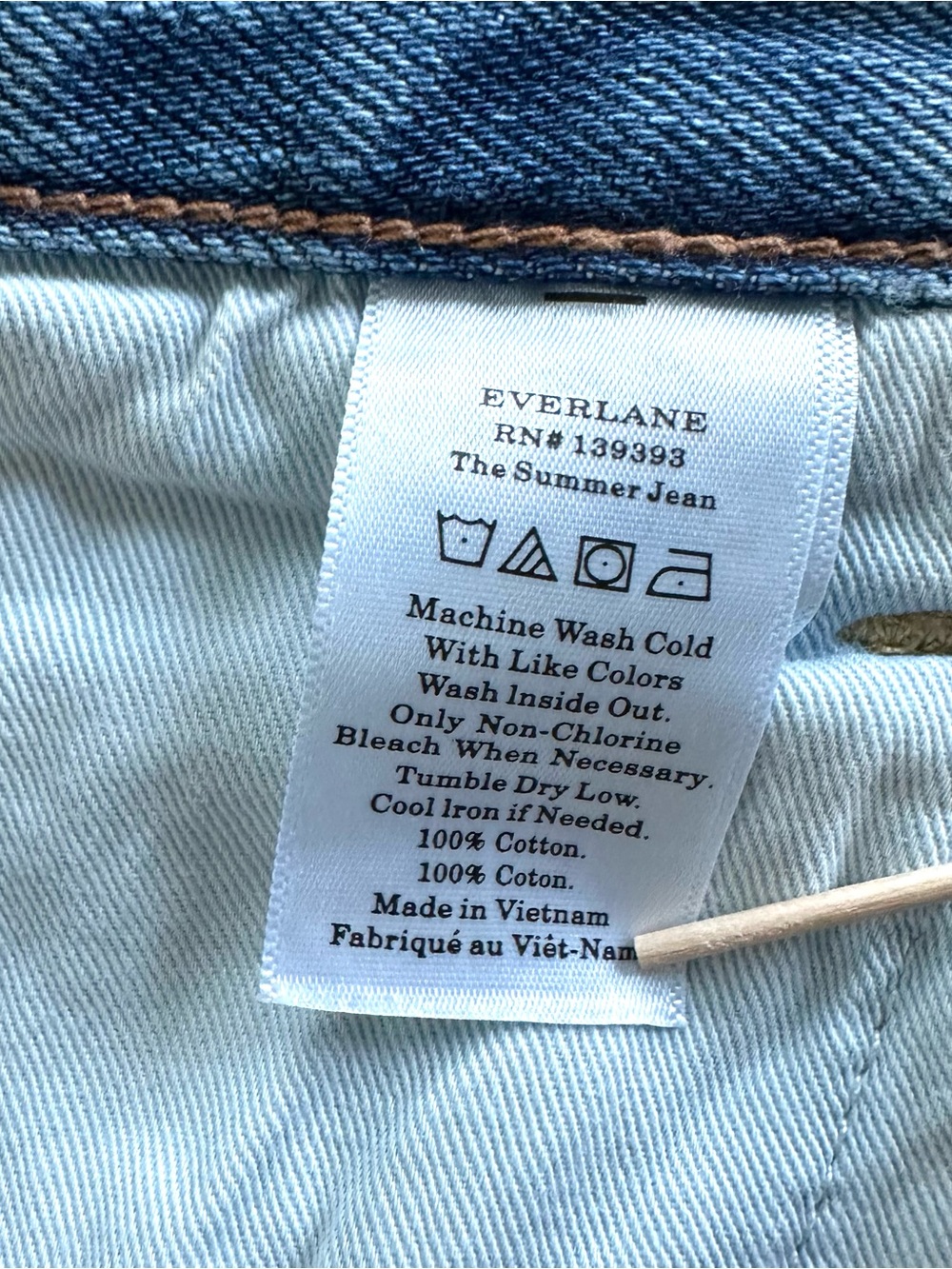 Everlane The Summer Jean in Vintage Light Blue | 32 | GUC - Picture 10 of 15